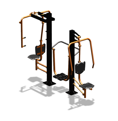 Уличный тренажер "Жим от себя Шагомер Баттерфляй" УТ303 в Новосибирске