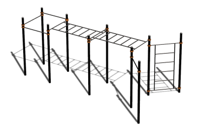 Спортивный комплекс воркаут ВС-118 в Новосибирске