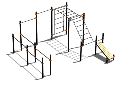 Спортивный комплекс воркаут ВС-146 в Новосибирске