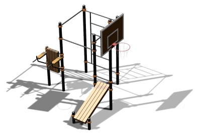 Спортивный комплекс воркаут ВС-155 в Новосибирске