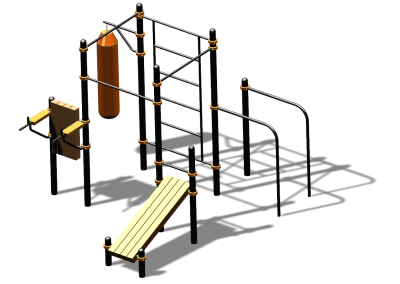 Спортивный комплекс воркаут ВС-93 в Новосибирске