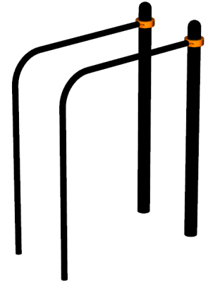 Воркаут брусья приставные ВС-39 в Новосибирске