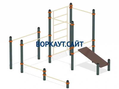 Спортивный комплекс воркаут ВС-43 в Новосибирске