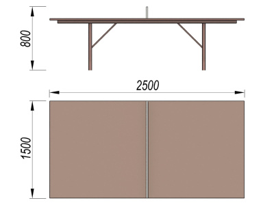 Теннисный стол МАФ 3517 в Новосибирске
