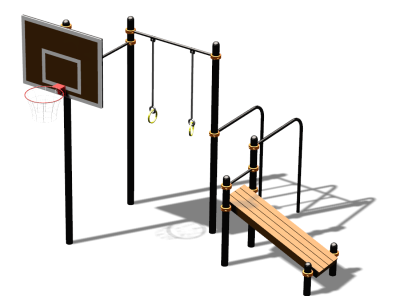 Спортивный комплекс воркаут ВС-143 в Новосибирске