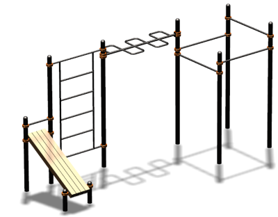 Спортивный комплекс воркаут ВС-74 в Новосибирске