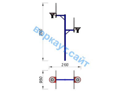 Баскетбольный щит двойной СИО 3511 в Новосибирске