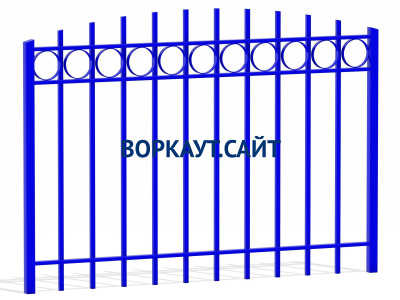 Ограждение спортивной площадки МАФ 5005 в Новосибирске