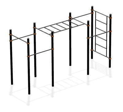 Спортивный комплекс воркаут ВС-54 в Новосибирске