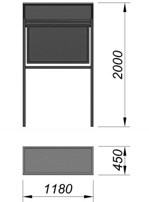 Информационный стенд МАФ 6006 в Новосибирске