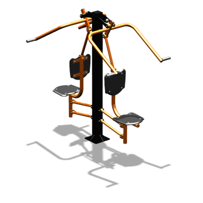 Уличный тренажер  "Верхняя тяга двойная"  УТ207 в Новосибирске