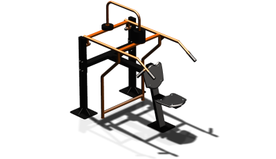 Силовой уличный тренажер  "Жим вверх сидя"  УТ403 в Новосибирске