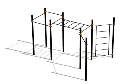 Спортивный комплекс воркаут ВС-117 в Новосибирске